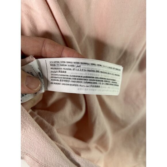 Abercrombie & Fitch Top Women's Long Sleeve Pink Rose Embroidered Logo S… - Picture 8 of 9